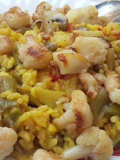 Una foto de Arroz y verduras