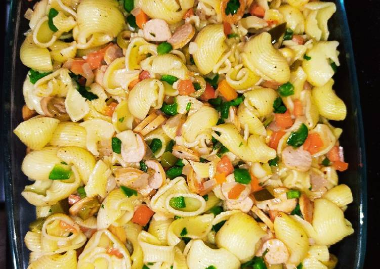 Step-by-Step Guide to Prepare Speedy Macaroni Salad With Vegetables 😋