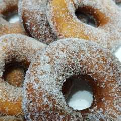 Una foto de Donas azucaradas
