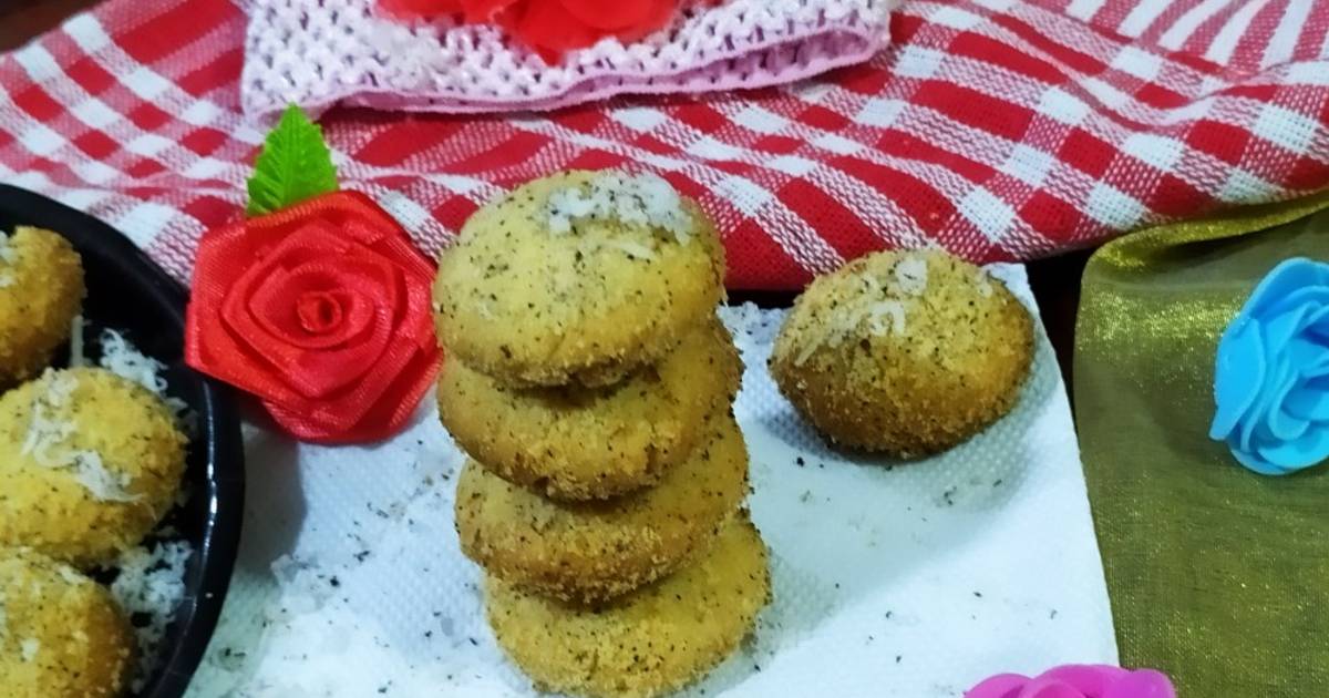 Coconut Cookies without egg without Oven Recipe by Rubina Dodhia Cookpad