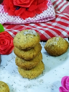 A picture of Coconut Cookies without egg without Oven.