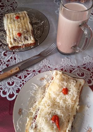 Kenyér belsejében Tojásos Szendvics sütve 1353 recept fotója
