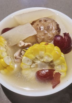 A picture of Corn Soup.