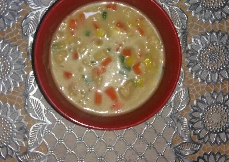 How to Prepare Perfect Cream soup ayam jagung