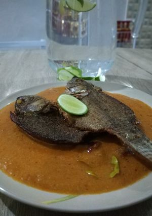 Foto resep Mujair kuah Pecak bumbu kacang
