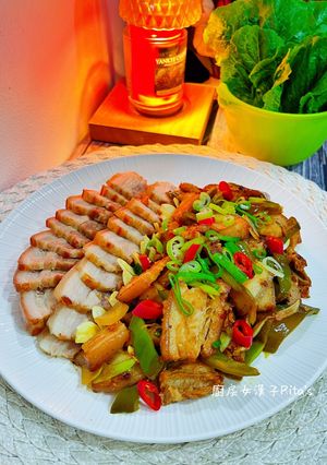 水煎三層肉兩吃 的食譜成品照片