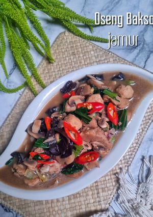 Foto resep Oseng Bakso Jamur