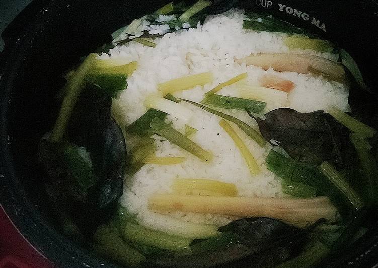 Nasi liwet mejikom simple