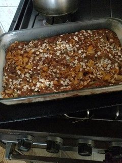Una foto de Tarta de manzana y avena light