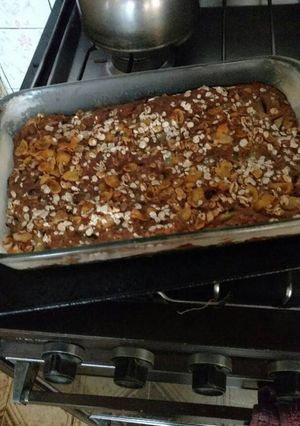 Una foto de Tarta de manzana y avena light