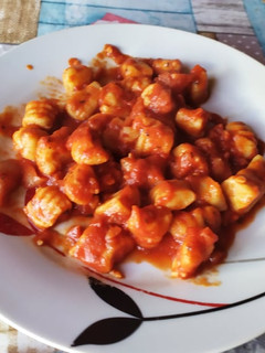 Una foto de Ñoquis Bisiestos de queso con salsa liviana (opcional)