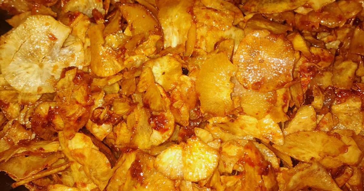 Resep Keripik Singkong Pedas Manis Oleh Arr Arda Sagitta Iii Cookpad