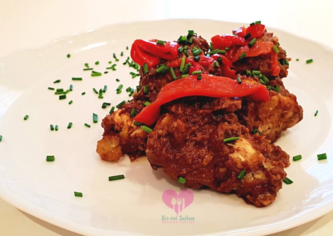 Pechugas de pollo al curry con chocolate