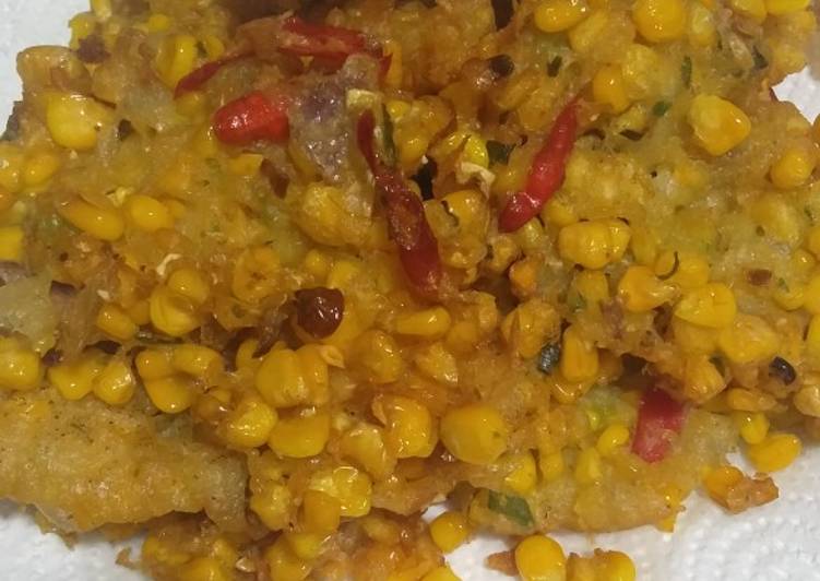 Resep Bakwan jagung cispy ala ARMY?? Anti Gagal