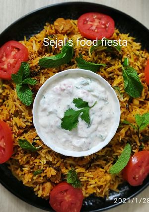 A picture of Soya masoor Biryani #boxweek5.