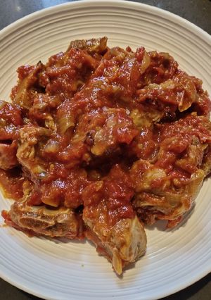 A picture of Ribs in Tomatoes.