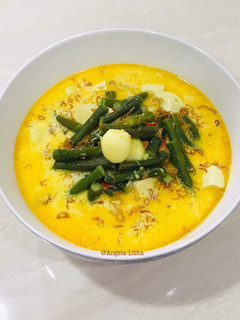 Foto resep Sayur lodeh kacang panjang, tahu dan telur puyuh