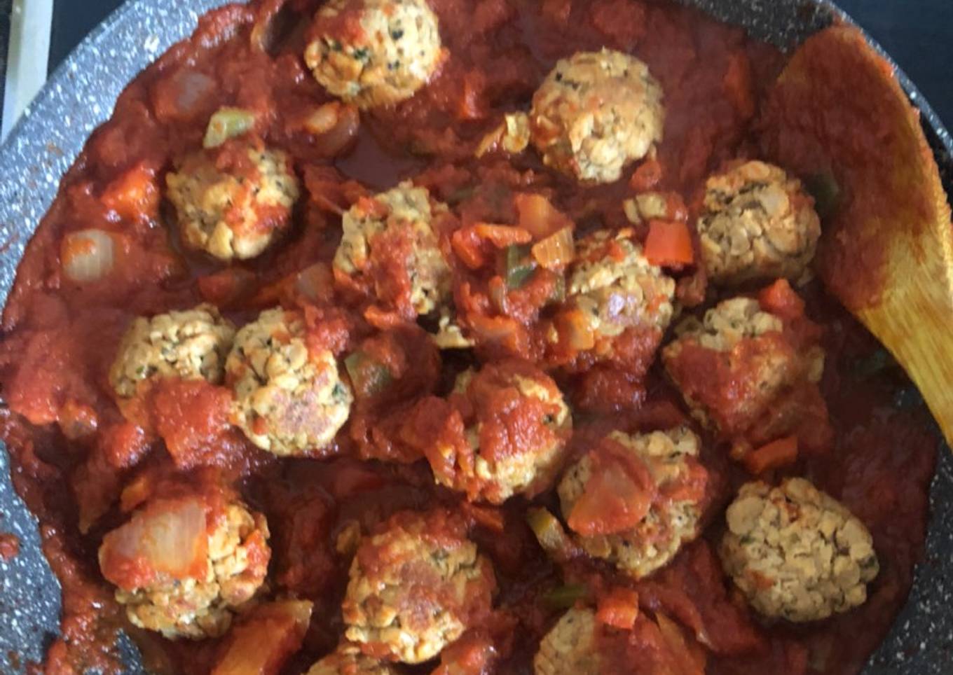 Albóndigas de soja texturizada