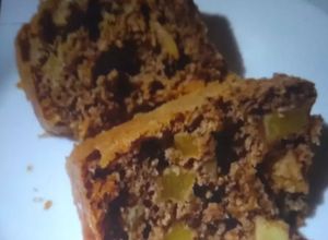 Foto de Bolo de maçã sem adição de açúcar e sem farinha de trigo