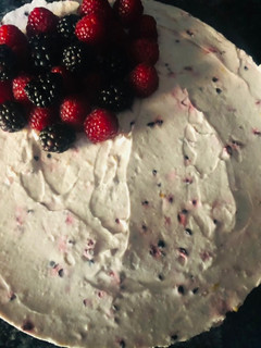 Foto principal de Tarta de queso con moras y limón