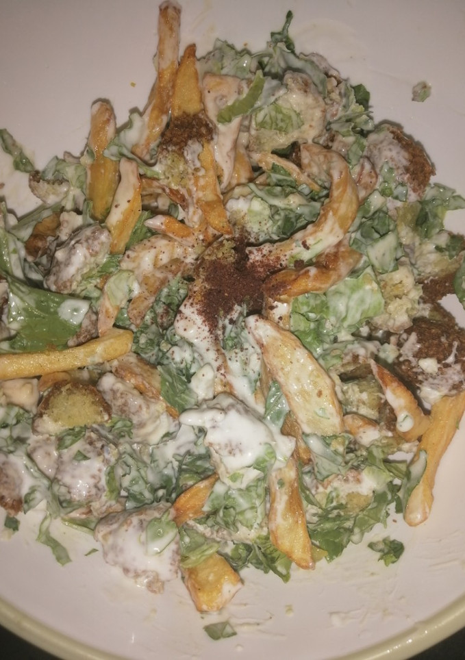 صورة لوصفة سلطة فلافل 😋