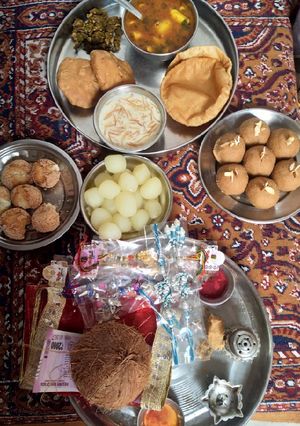 A picture of Rakshya Bandhan special Bhai ki pasand rawa aata ka mewa lladdu.