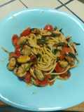 Spaghetti alle cozze e pomodorini