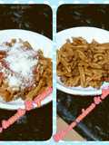 Pasta con chistorra y verduras "gemelli"
