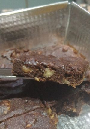 Una foto de Brownie con harina de algarroba 💖💖