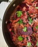 Chicken Curry with Roast Beets