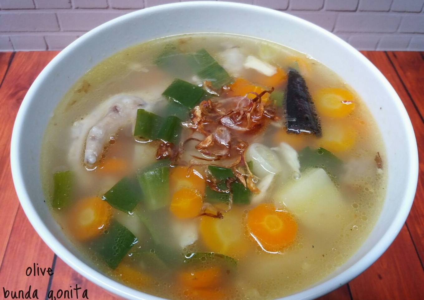 Sup ayam ala pak min (klaten)