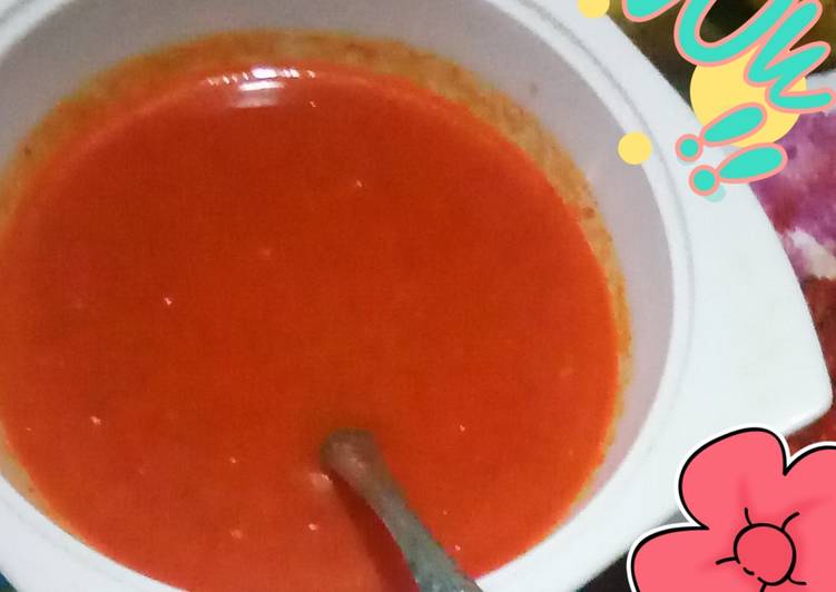 Kuah Bakwan Sambal tomat