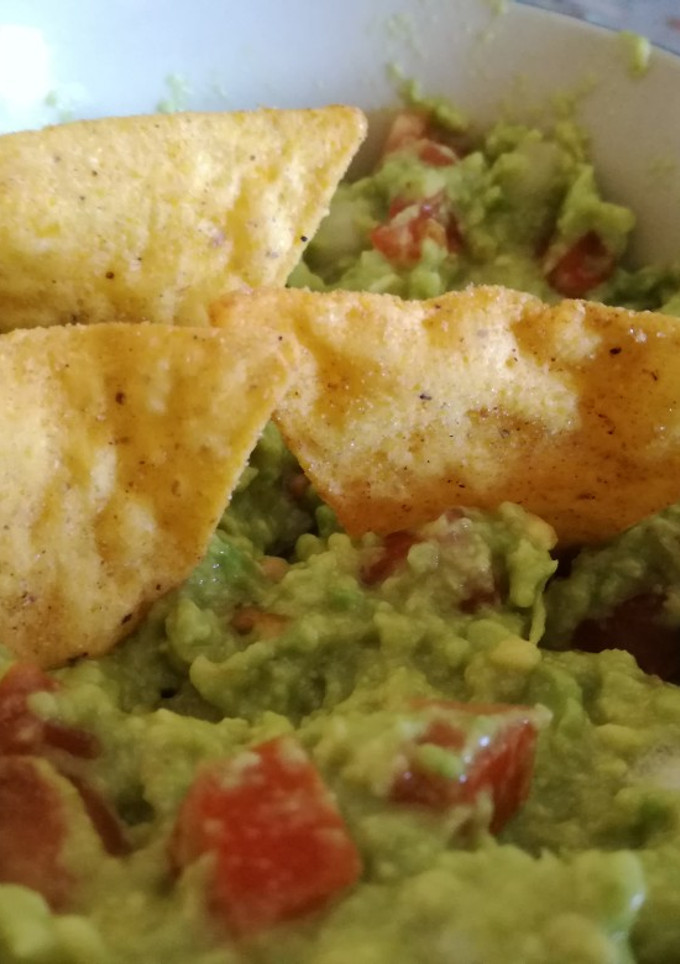 Una foto de Guacamole casero