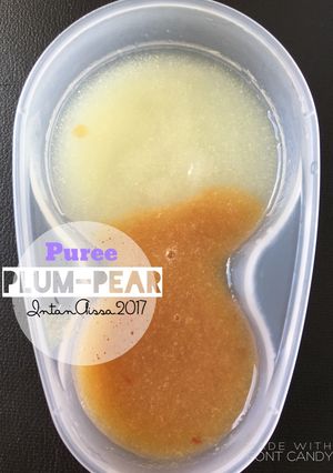 Foto resep Mpasi 7m+ puree PLUM-PEAR