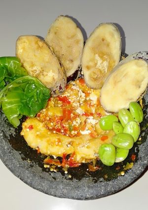 Foto resep Tahu crispy geprek dan terong crispy
