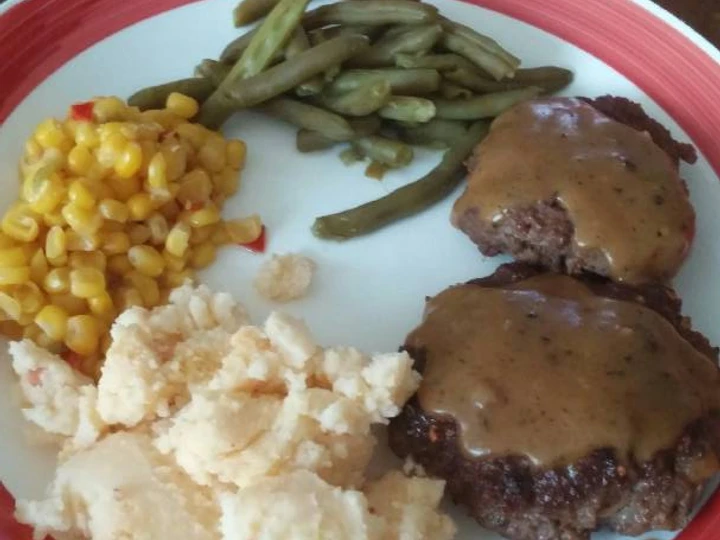 Easy Way Prepare Recipe Hamburger Steak with Gravy that is Really Delicious, Perfect}