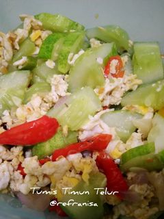 Foto resep Tumis Timun Telur