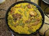 Paella pollo y conejo