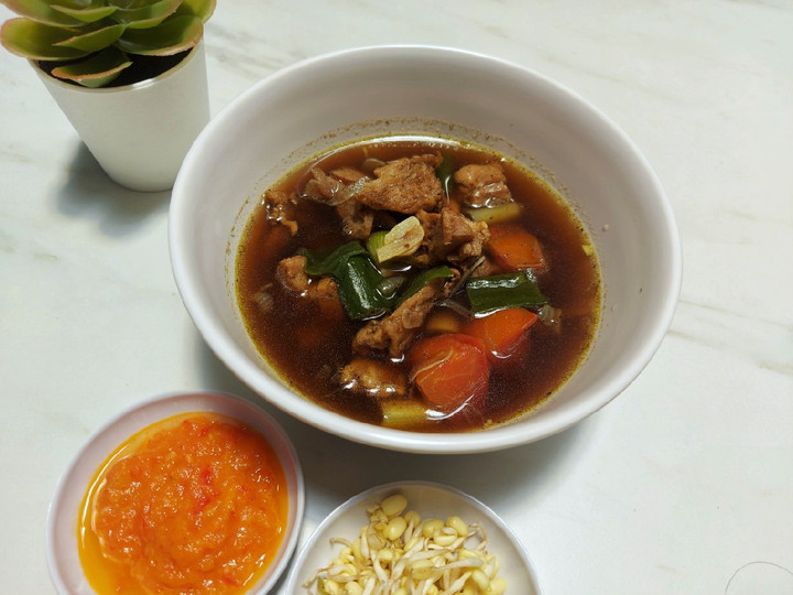 Bagaimana Membuat Rawon bumbu Indofood🍲, Menggugah Selera