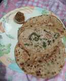 Mooli ki parathi with achar aur butter