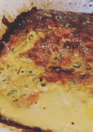A picture of Fridge Cleaning: Courgette Egg Baked.