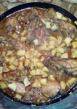 Una foto de Pollo a la portuguesa receta económica