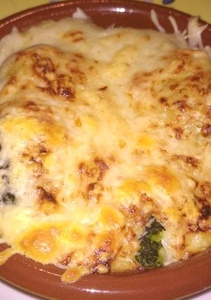 Foto principal de Gratinado de crucíferas con bechamel de curry