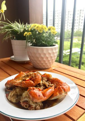 Hình của món Cua rang me.
