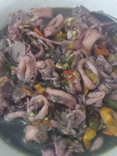Foto resep Cumi tinta hitam pedas