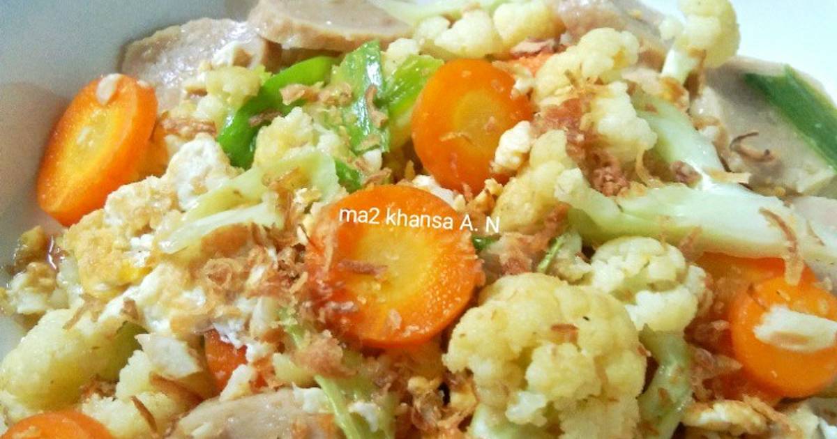 Resep Ca Kembang Kol Paling Praktis dan Simple