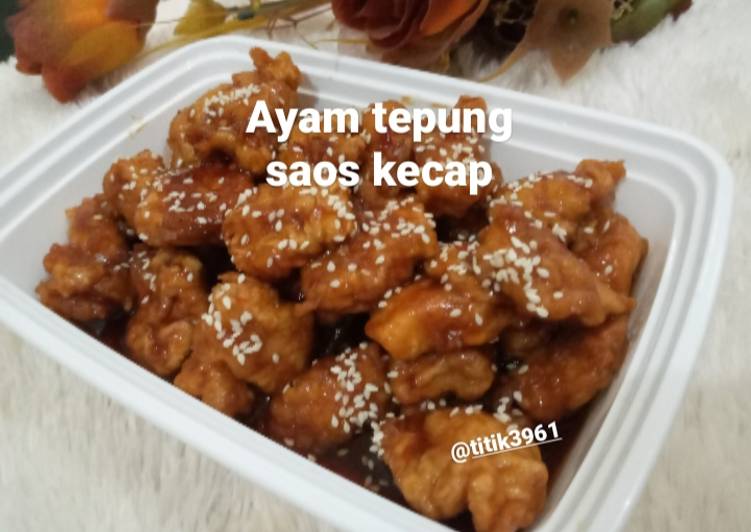 Ayam tepung _Saos kecap