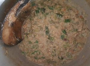 Foto resep Oblok oblok tempe, bunga bawang (putut), dan kacang panjang