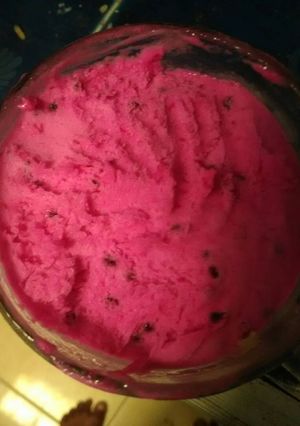 Foto resep Ice cream buah naga