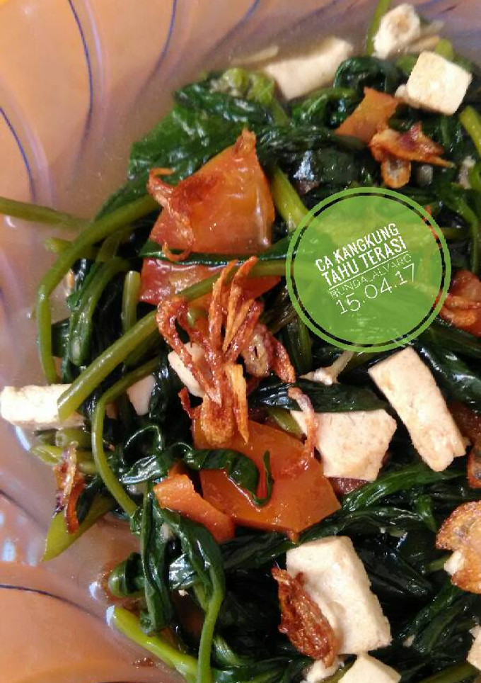 Foto resep Ca Kangkung Tahu Terasi